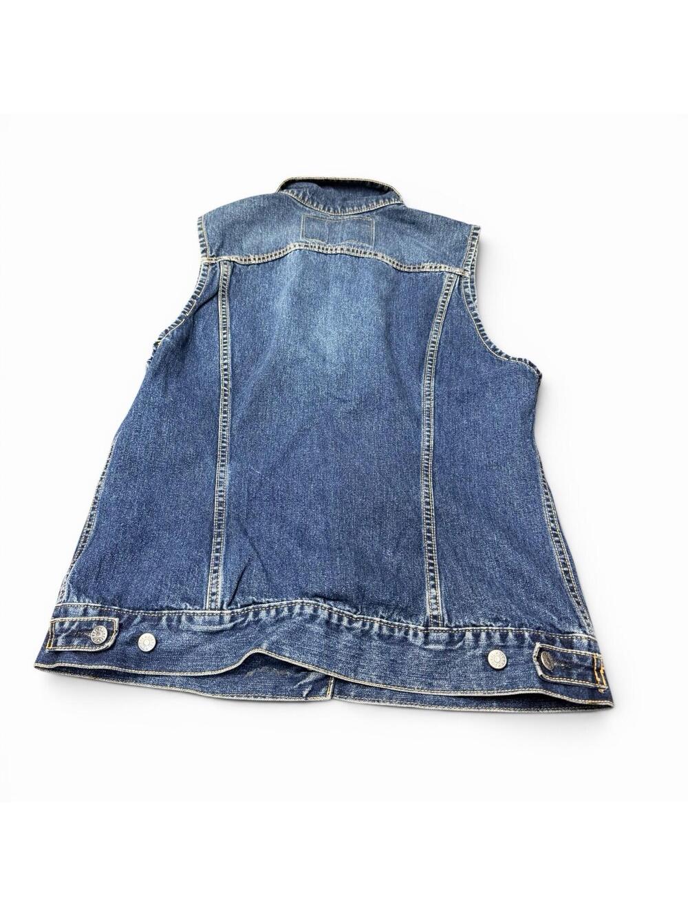 Vintage Diesel Denim Vest Jacket  L Y2K 90s - Picture 2 of 7
